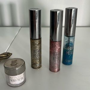 Urban Decay 4 piece Heavy Metal Glitter Eyeliner & Loose Glitter